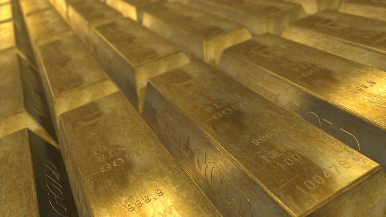 Home Goudbare symboliseert beleggen in goudbaren als veilige investering in goud